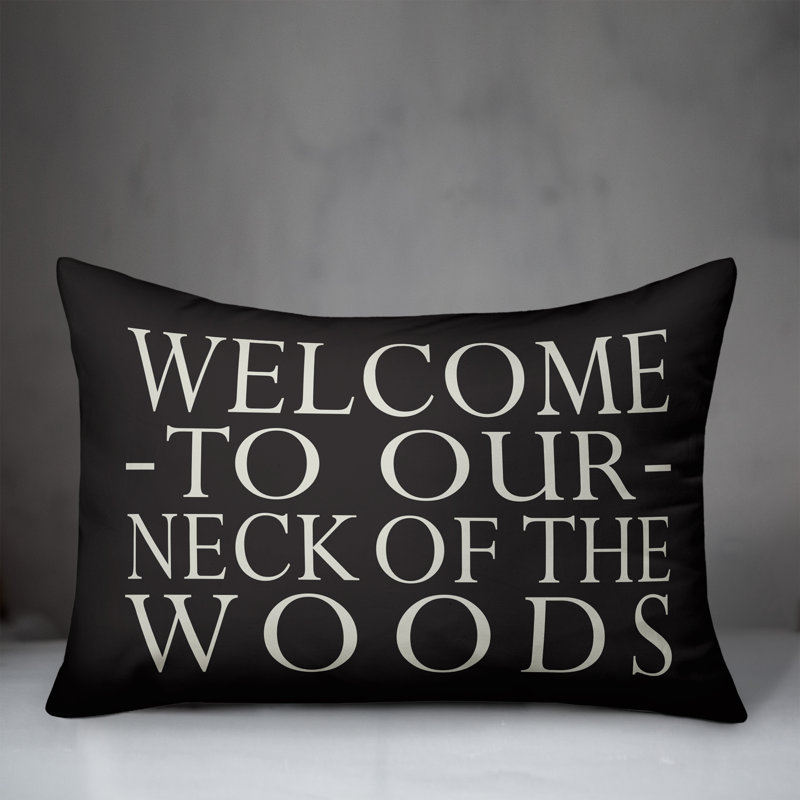 Outdoor Reversible Throw Pillow, Black