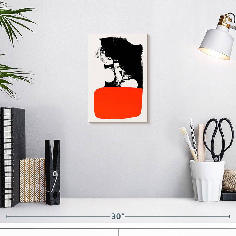 Avery Abstracta Orange, 12" H x 8" W