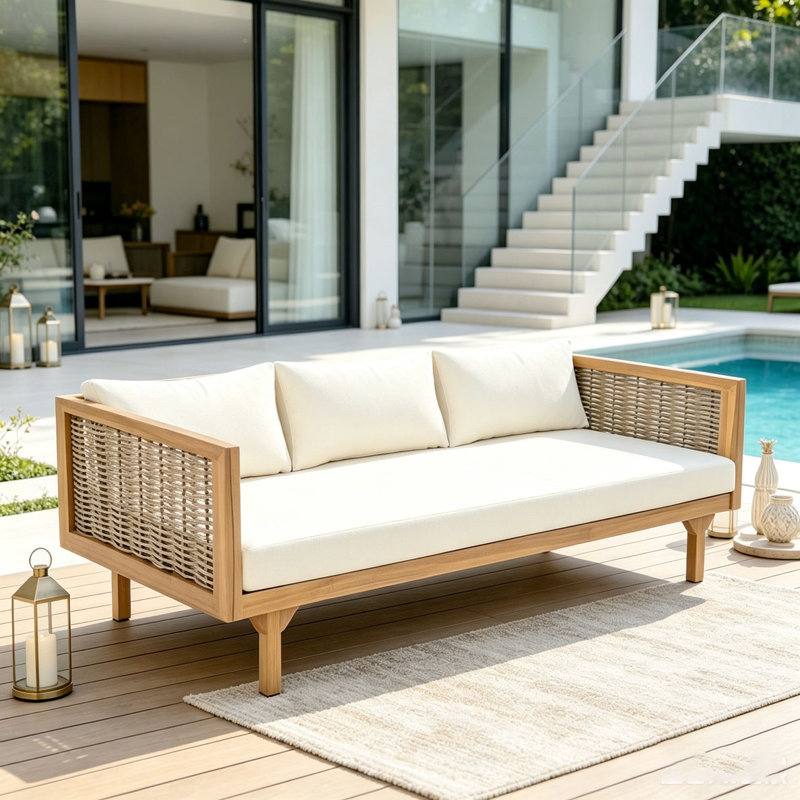 Canapé de patio, Beige