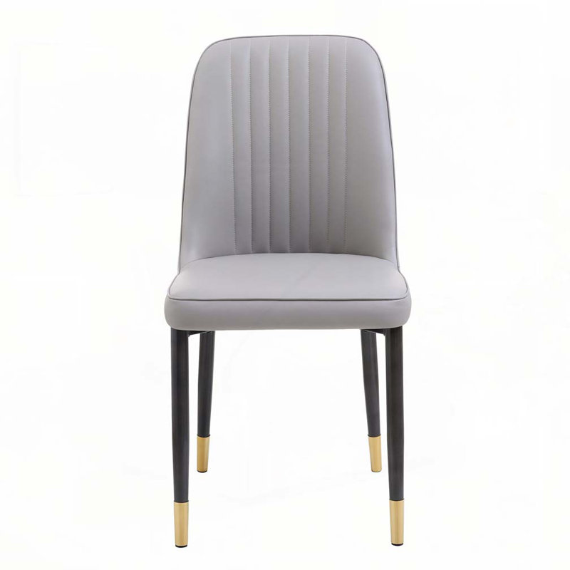 Chaises de salle à manger rembourrées en similicuir