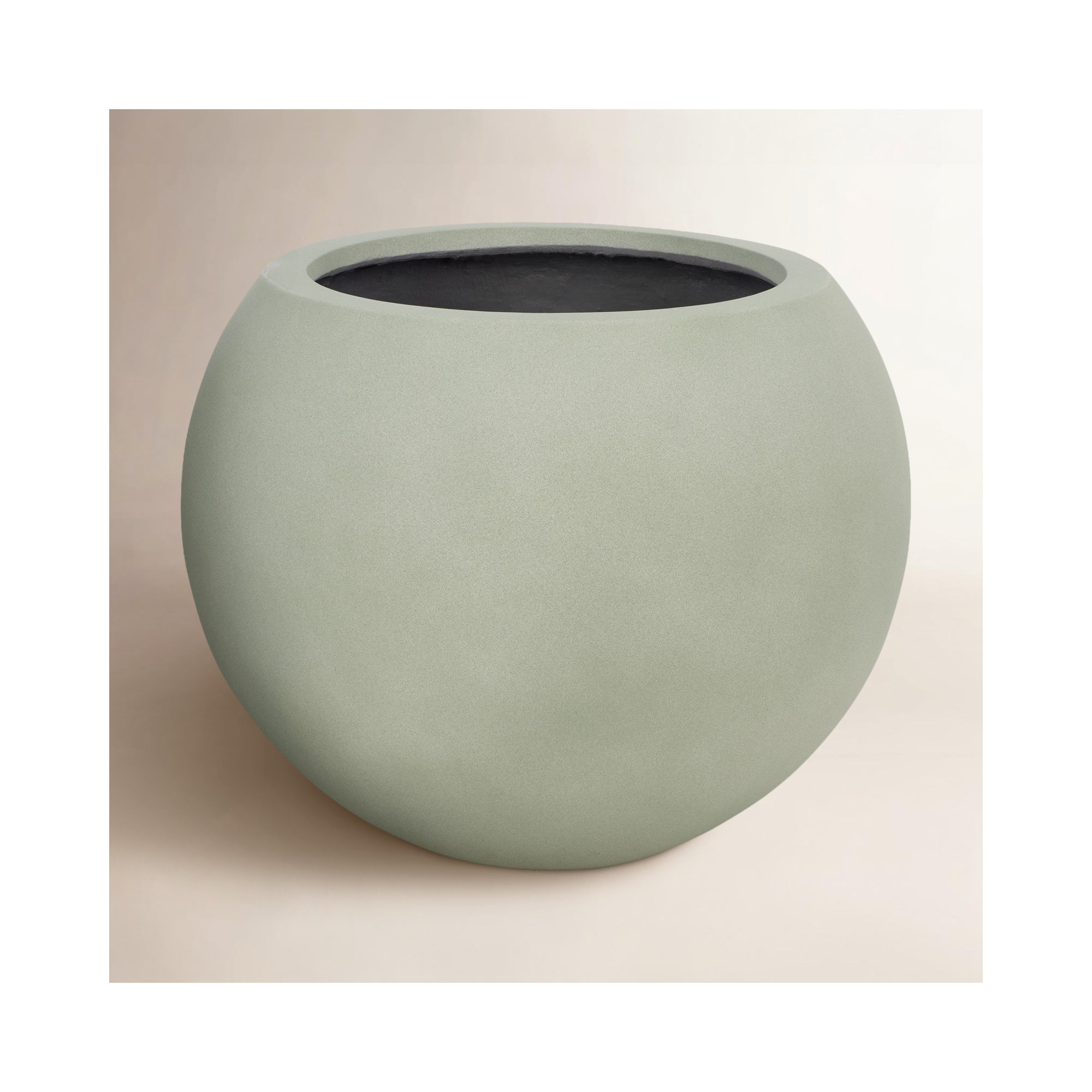 Mcgill Concrete Pot Planter, Sage Green, 15.7" H x 19.6" W x 19.6" D
