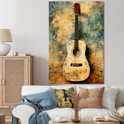Vintage Guitar Country Music Serenade - Music Wall Art