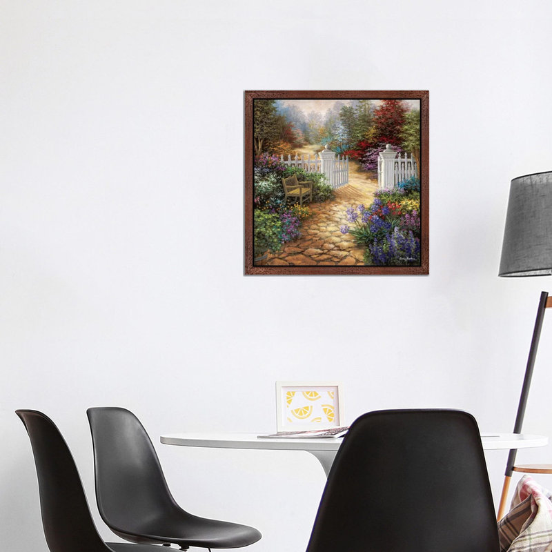 Gateway To Enchantment by Nicky Boehme - Print on Canvas, Brown Floater Frame, 93.98 cm H x 93.98 cm W