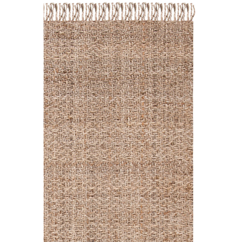 Tapis en jute tissé à la main Weinstock, Carré 6 pi