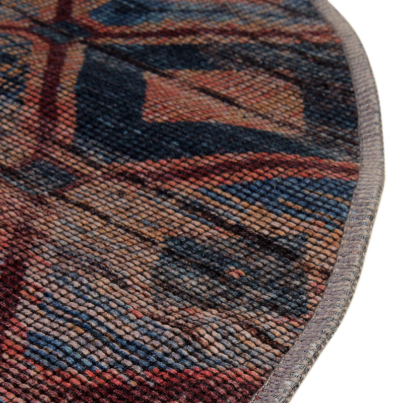 Sisu Geometric Indoor Rug, Round 3'11"