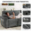 Canapé-lit modulaire en L en velours côtelé avec lit escamotable et rangement George-1559860906