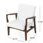Fauteuil club moderne en similicuir Mid Century