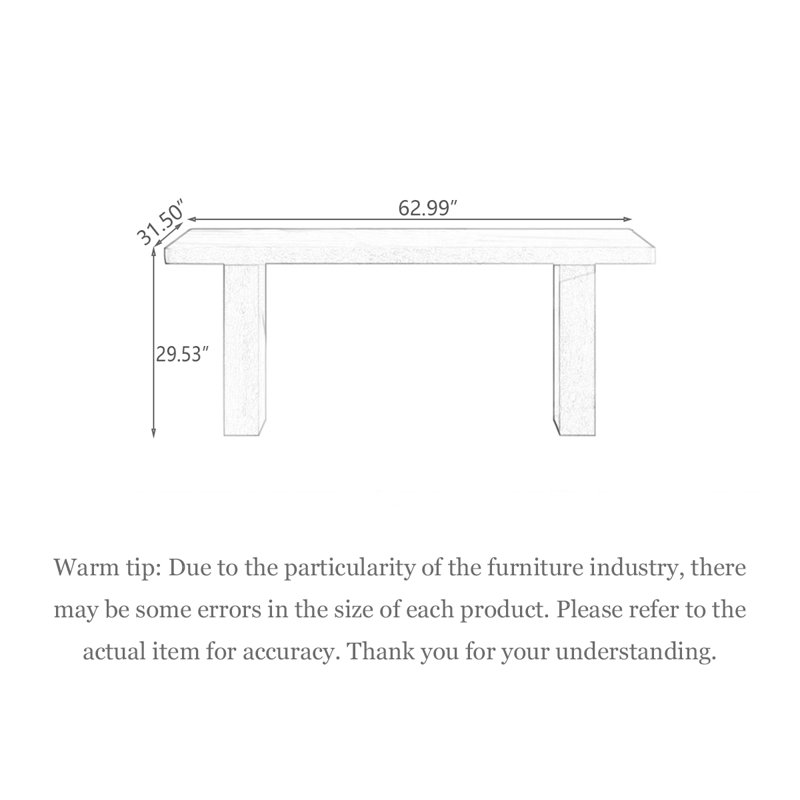 Modern Elegance Travertine - Slab Dining Table: Sleek & Spacious, 29.53”H x 62.99”L x 31.5”W
