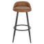 Crista Upholstered Counter Stool with Metal Frame-598126344