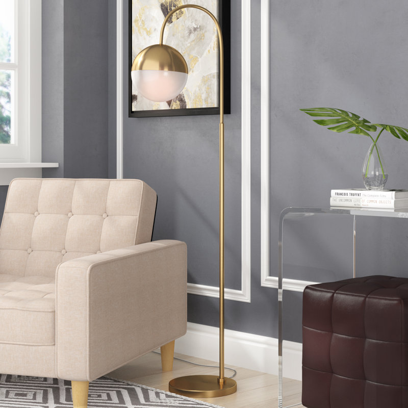 Dashley 55.5'' Brass Gold Arched Floor Lamp