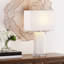 Lampe de table blanche 24 po Teri
