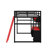 Full Size Wood Loft Bed With Desk, Shelves, LED Lights, USB Ports And Pegboard-1549959825