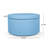 Fully Assembled 27" Round Granular Faux Leather Storage Ottoman-1382310036