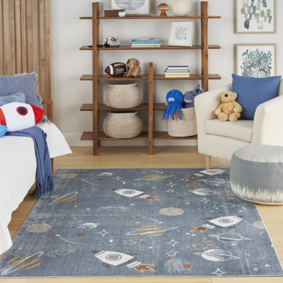 Burrillville Machine Washable Kids Indoor Rug
