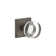 Viaggio Quadrato Hammered Texture Rosette Single Dummy with Circolo Crystal Knob