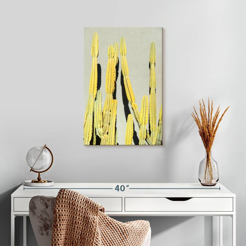Harnek Yellow Cactus, 24" H x 16" W