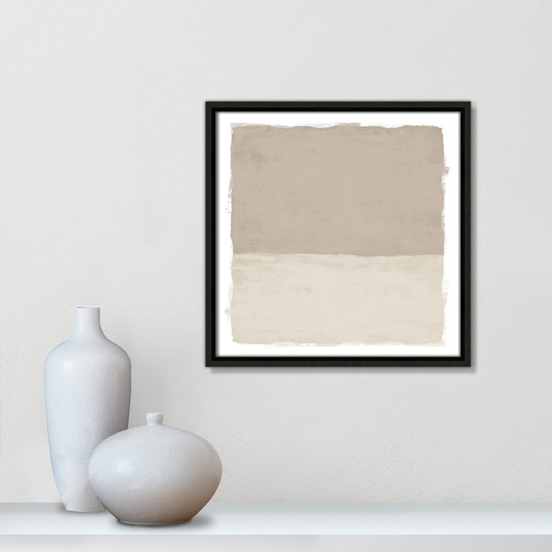 «Silent Sands I» par Natalie Carpentieri, Espresso, H 13,5 po x l 13,5 po