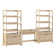 Jorah 3-Piece Transitional Writing Desk With 2 Wide Bookcases