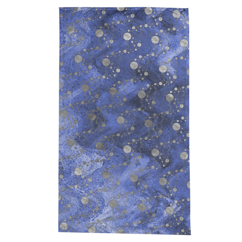 Nappe abstrait leffel, Bleu / Gris
