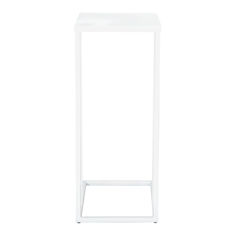 Tanu End Table, 23" H x 19" W x 11" D, White