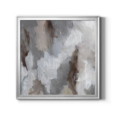 Cloudy Shapes II - Toile encadrée de qualité supérieure - prête à être accrochée
