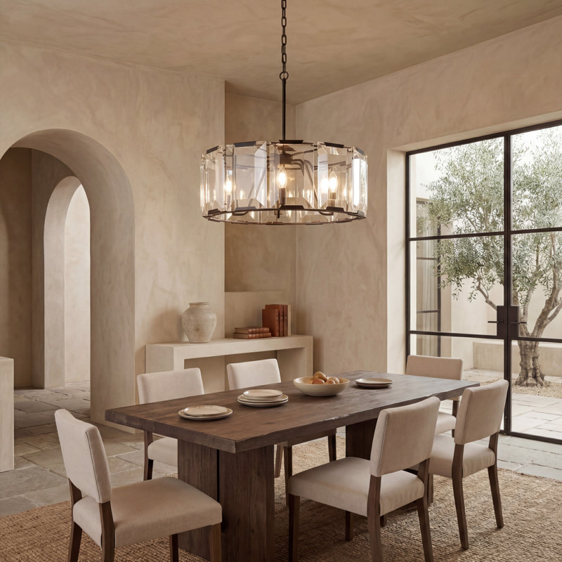 Markavious 6 - Light Dimmable Drum Chandelier