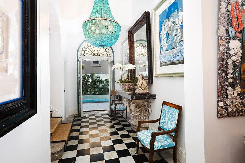 Beau Turquise Empire Chandelier