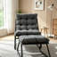 Chaise longue d'extérieur avec repose-pieds pour patio-129239804