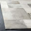 Geometric Handwoven Leather Rug with Studio Felt-596801112