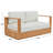 St Lucia Teakwood Loveseeat