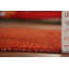 Tapis orange en laine orange de style Gabbeh 5 x 8