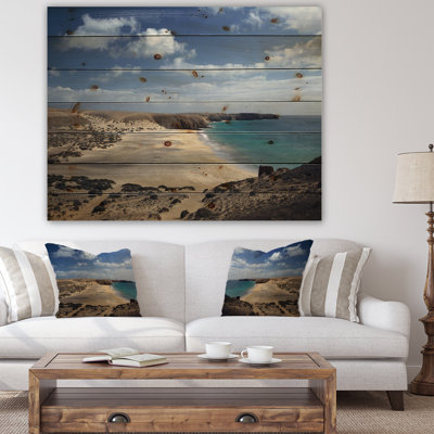« brillante mer shore avec blue eaux »-impression