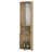 Kempwell 2-Door 2-Shelf Corner Bar Cabinet With Glass Rack Macadamia-140398271