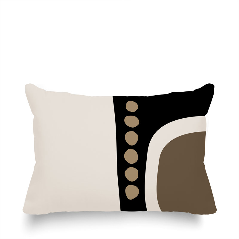 Coussin lombaire réversible intérieur / extérieur Sofi Minimalist, H 14 po x l 20 po, Beige