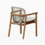 4 Seats 5 Pcs Grade-A Teak Wood Dining Set: 60" Sema Round Table And 4 Fensee Arm Chairs #11FN3404-472441229