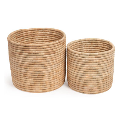 Malawi Woven Reed End Table