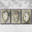 «Neutral Oyster Shell I», ensemble de 3 toiles encadrées-97710827-97710826