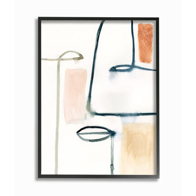«Block Organic Line Facial Caractéristiques» par Victoria Barnes - impression d'art graphique