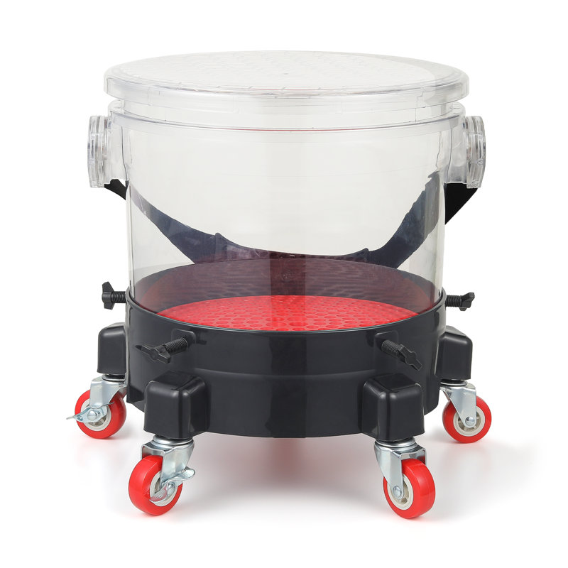 Ensemble de seau de lavage de voiture avec roulettes à 360 °, insert de siphon et chariot pour les détails de la voiture