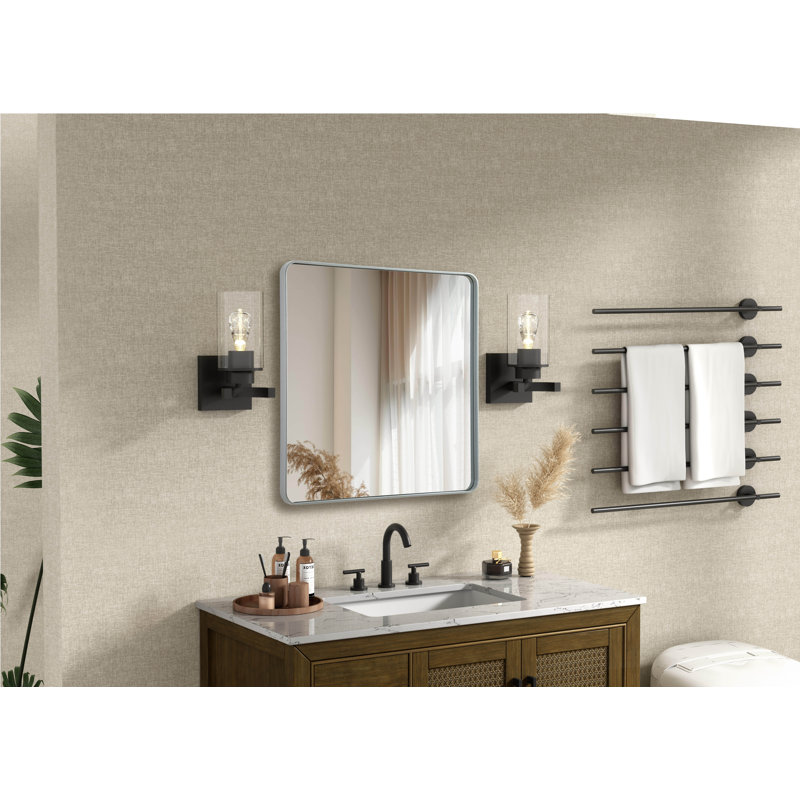 Miroir Erath, Argent argent, 42 po x 42 po