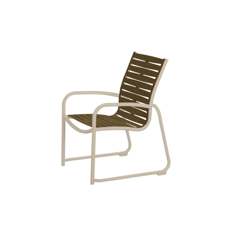 Millennia EZ Span™ Outdoor Dining Armchair, Aged Bronze, Obsidian