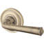 Federal Passage Door Lever with Traditional Round Rose-22084103-22084118