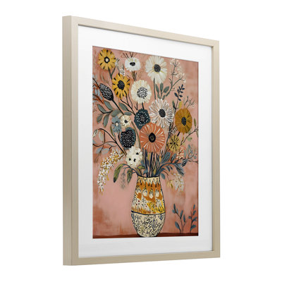 Reproduction encadrée sous verre Boho