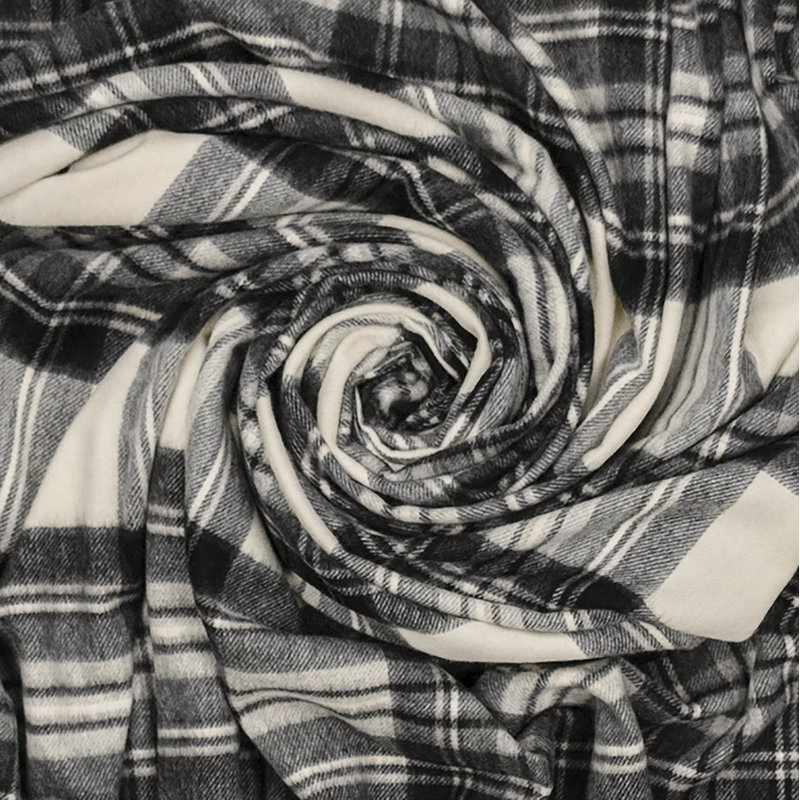 Jeté en laine highland merino, Robe gris Stewart