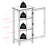 Svafa 23.62 " W Glass Curio Cabinet