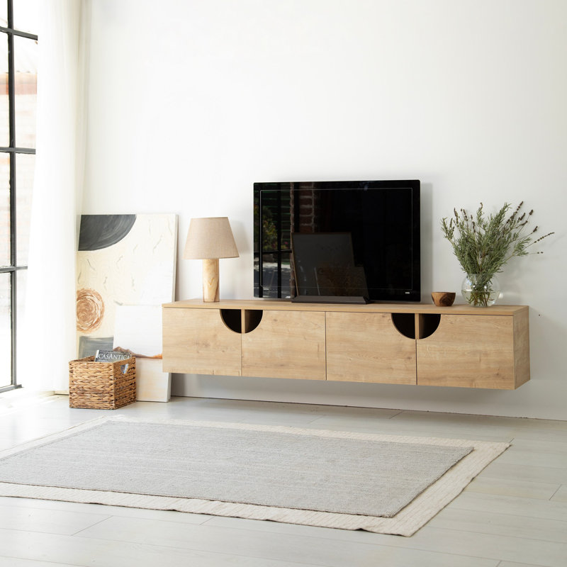 Keikei Unfinished TV Stand, Natural