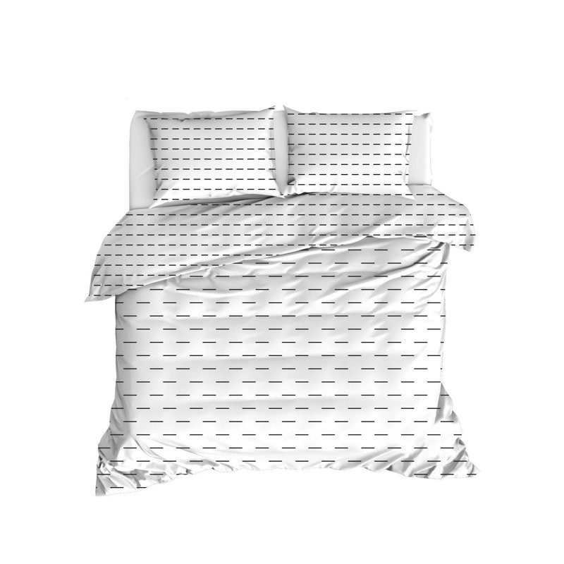 Ensemble de housse de couette 100% coton 3 pièces Edalberto