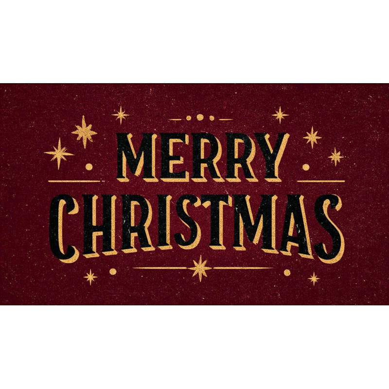 Durable PVC Doormat for Christmas, 15.7 x 27.6 inches | 100% PVC Material, Non-Slip Underside | Festive Holiday Design, Perfect for Indoor & Outdoor Use, Easy to Clean, Adds Cheer to Your Home Entrance