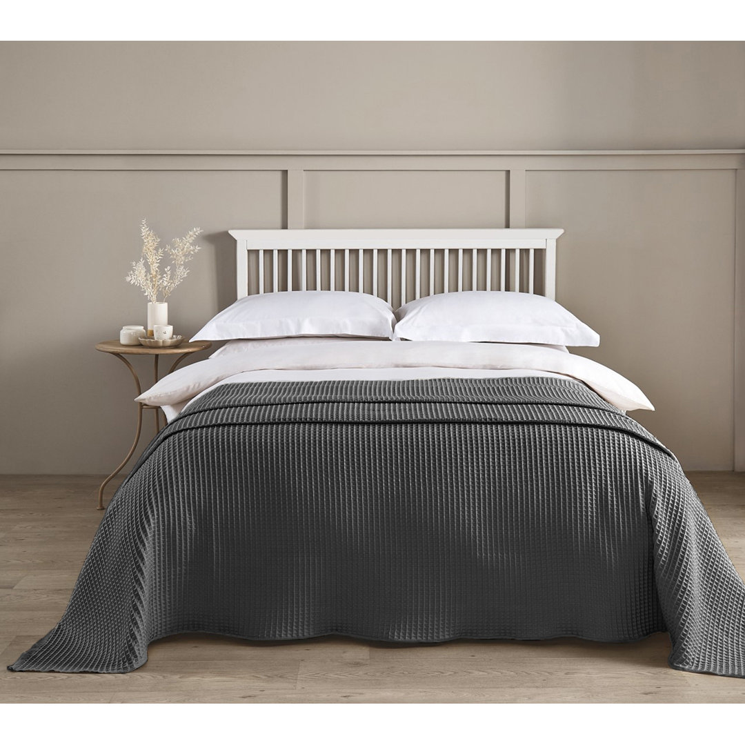 Hotel Waffle Blanket Bedspread