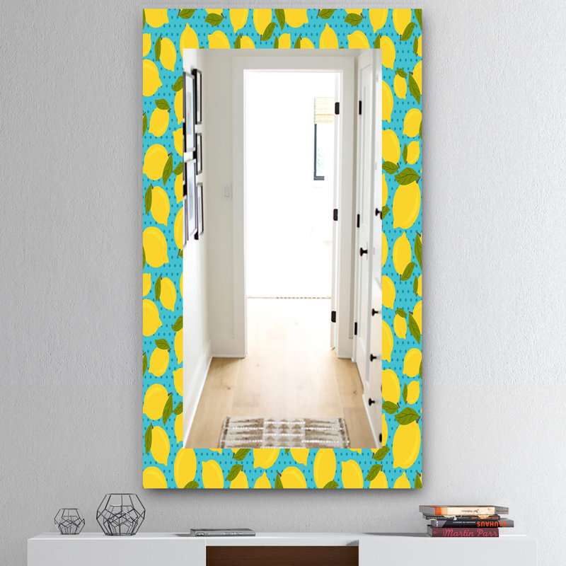 Miroir de salle de bain/meuble-lavabo citrons, H 39,4 po x l 29,5 po